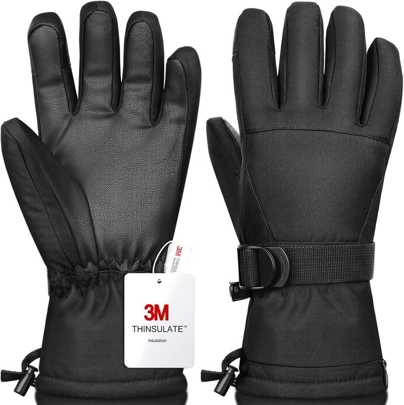 Odtmger Ski Gloves,Winter Waterproof & Warm Snow Gloves for Parent Child Kids-Skiing,Cycling,Motorcycle,Running - Image 1